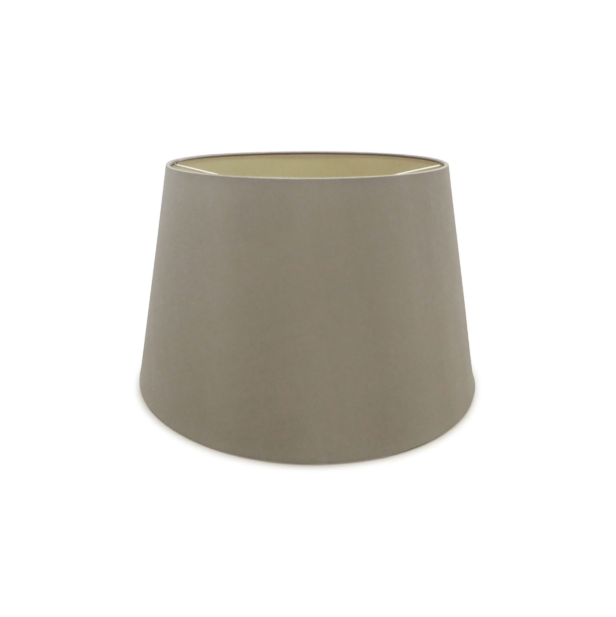 D0308  Sutton 45cm Dual Mount Fabric Shade Taupe; Halo Gold